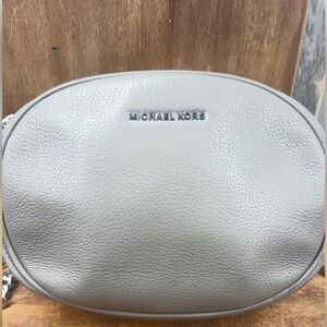 Michael Kors Pebbled Leather Crossbody in Gray
